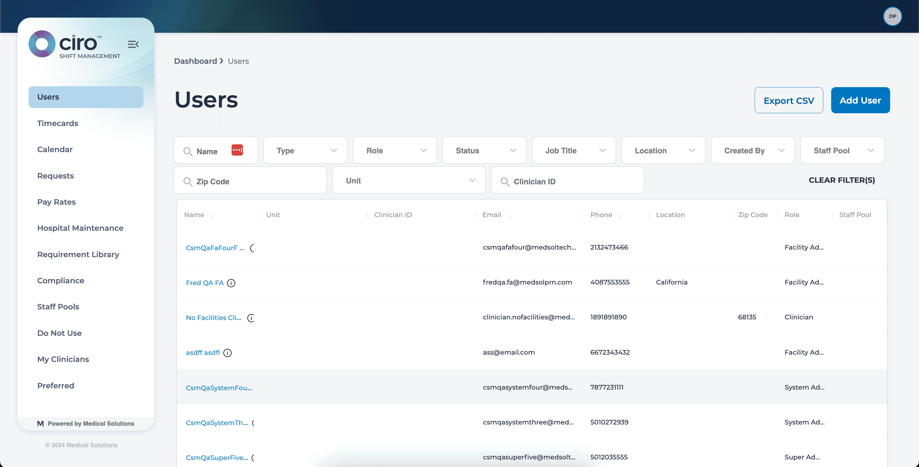 cSM by Medical Solutions screenshot
